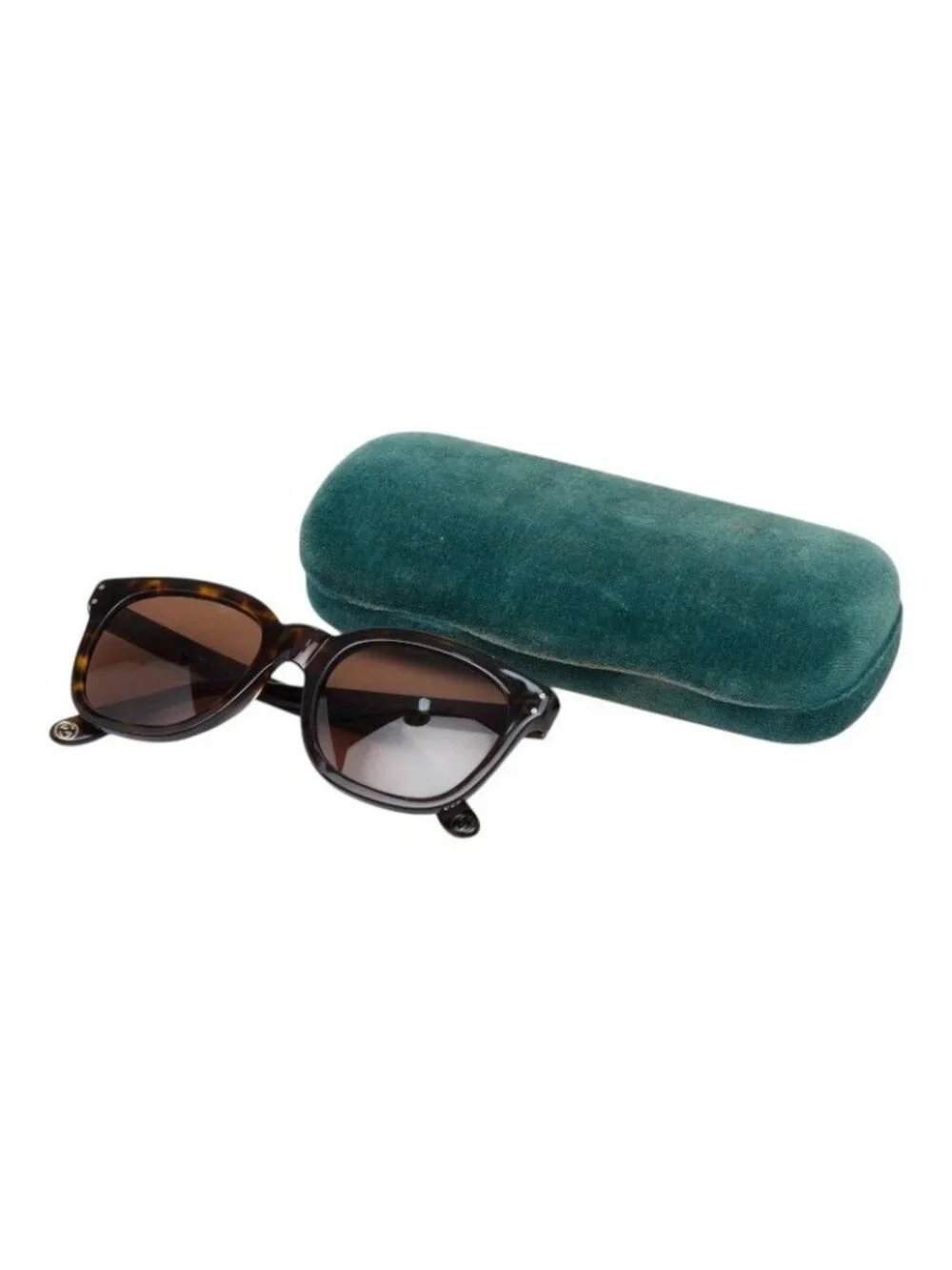 Gucci Interlocking Wellington Sunglasses Brown Acetate Eyewear